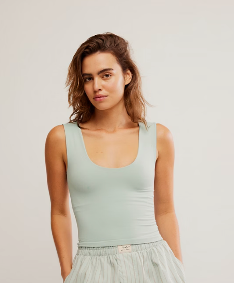 Free People SCT1686 Clean Lines Muscle Cami - Regular
