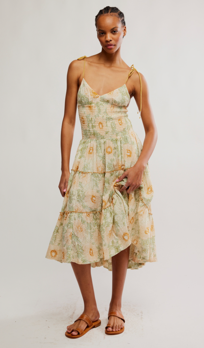 Free People OB2254676 Adriel Midi Dress - Regular