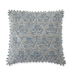 KK 19472A Blue Crest Embroidered Pillow - Regular
